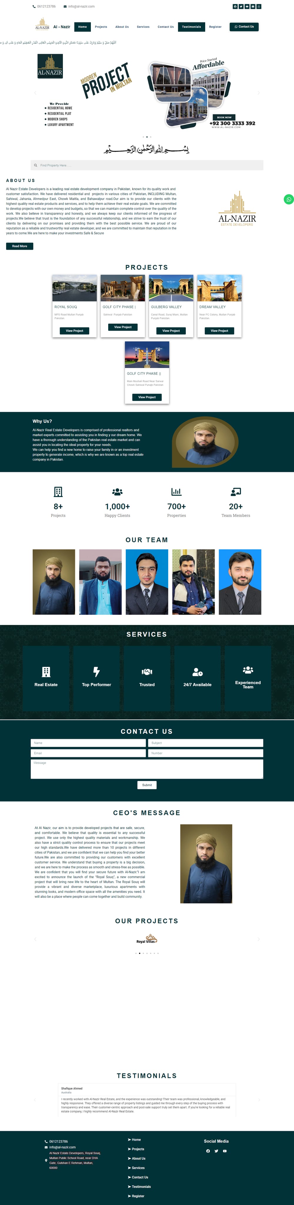 Al-Nazir website