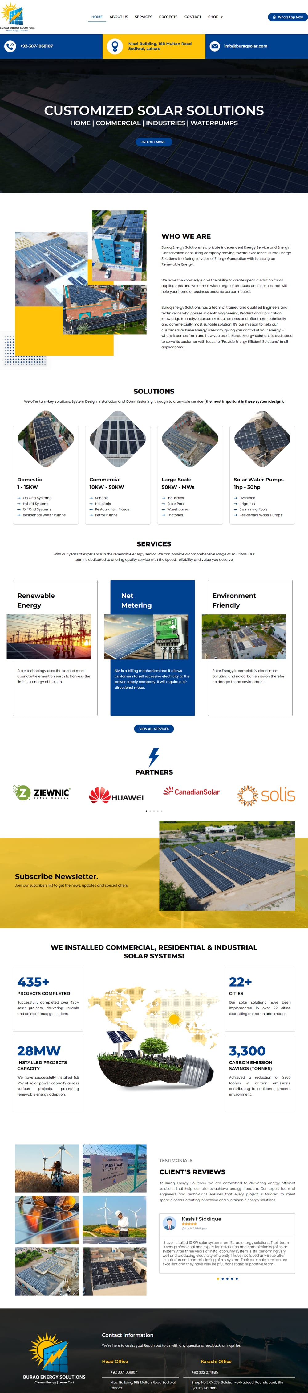 Buraq Solar website