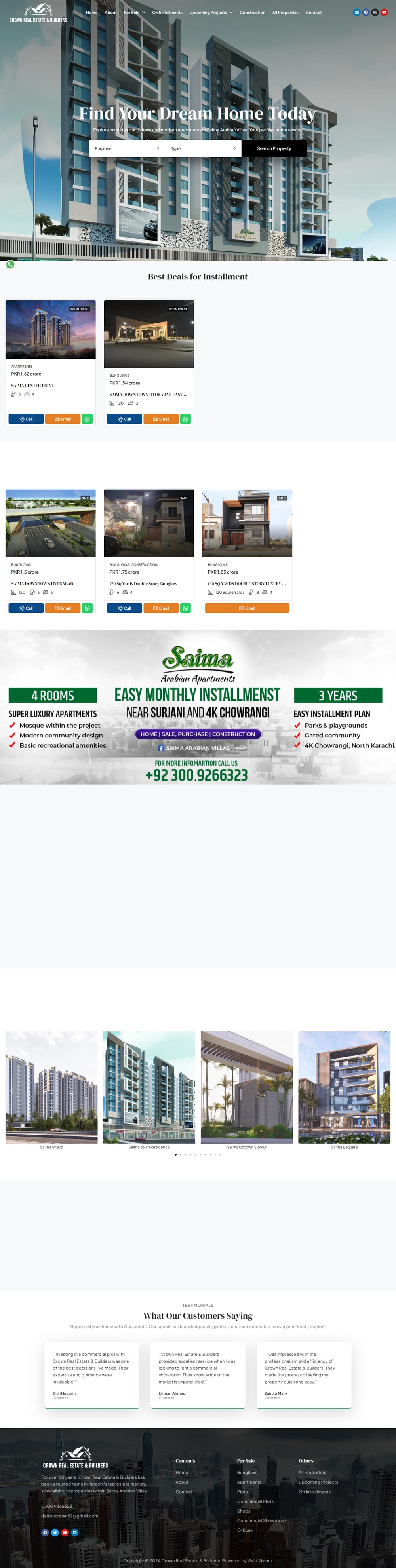 Crown Real Estate website