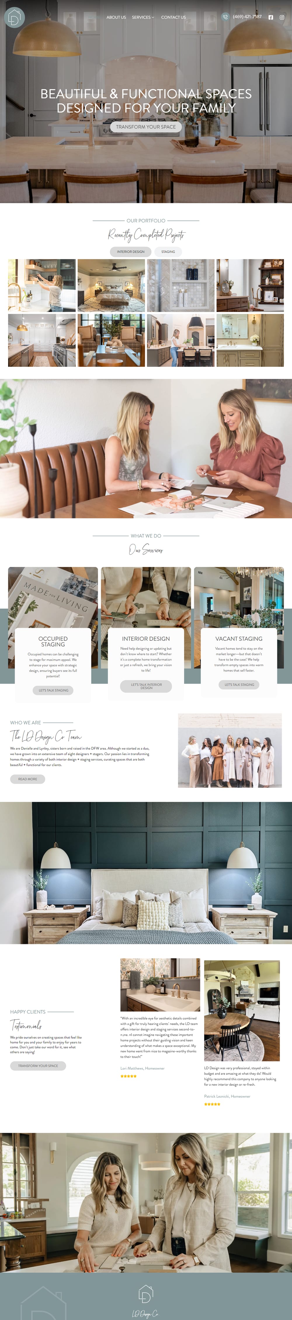 LD Design Co website