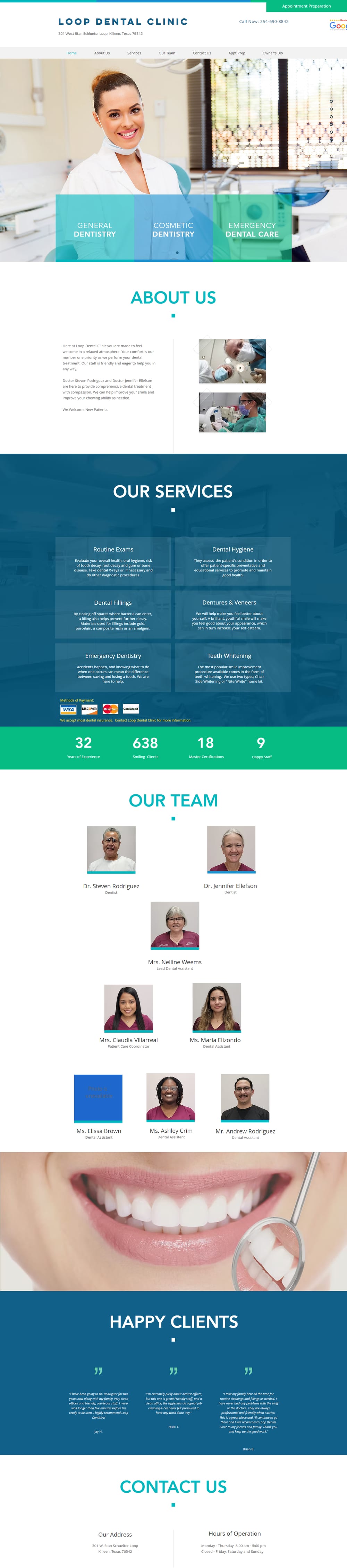 Loop Dental Clinic website